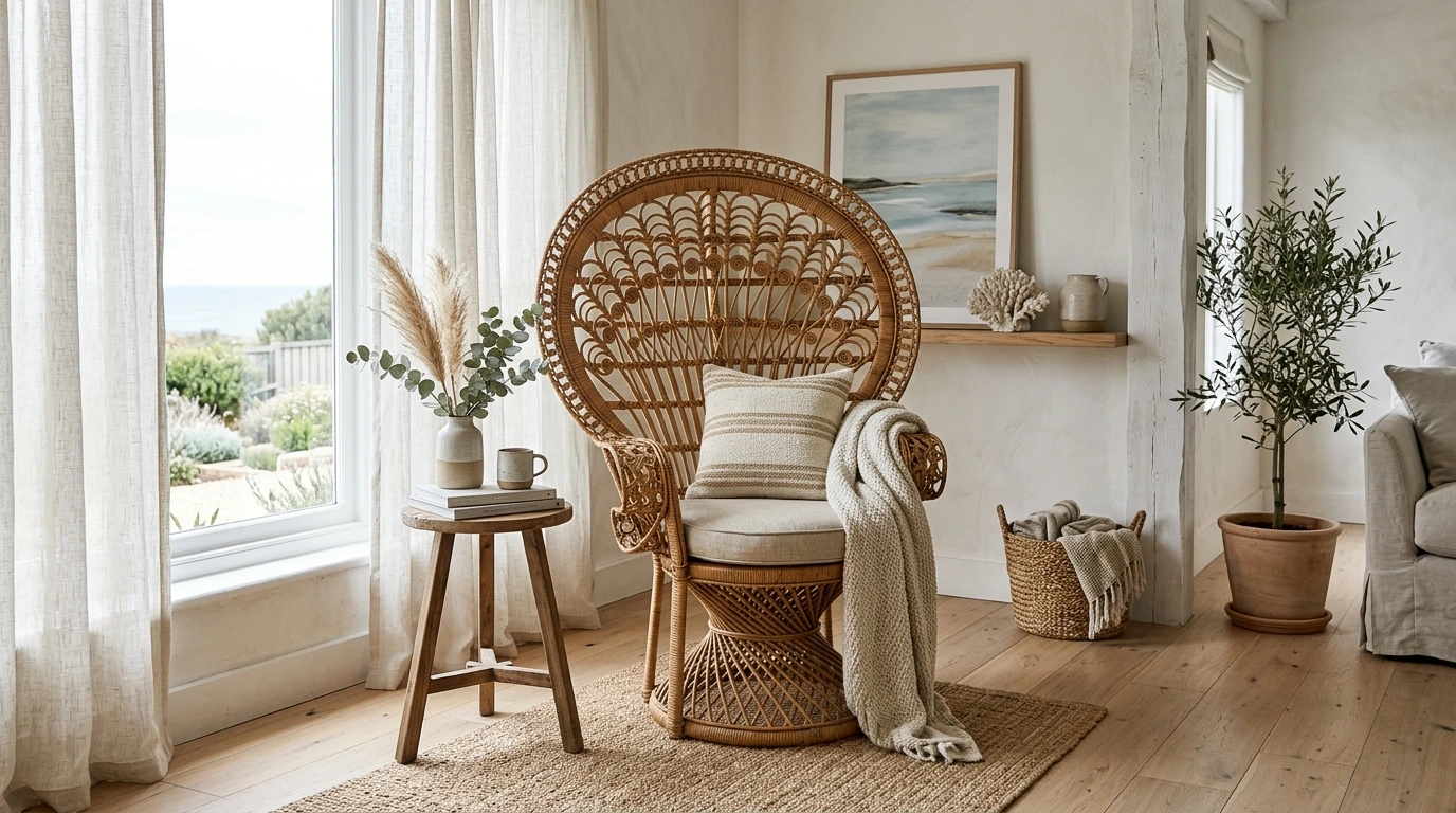 Fauteuil Emmanuelle en rotin