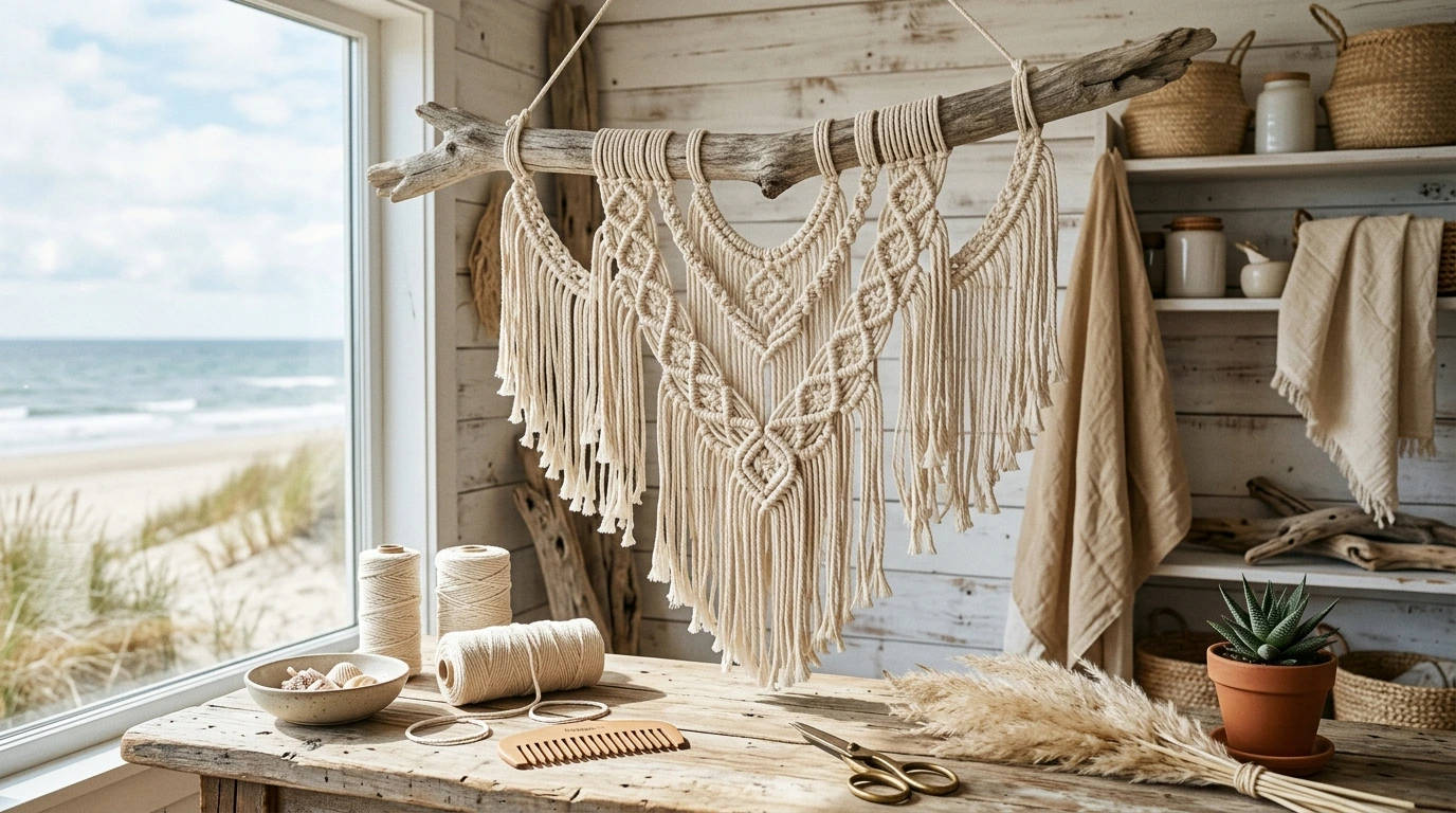 Atelier DIY déco littorale, macramé et bois flotté