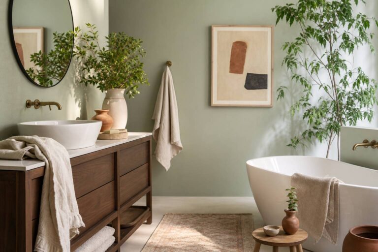Apportez une touche de fraîcheur : 10 nuances de vert idéales pour sublimer votre salle de bains