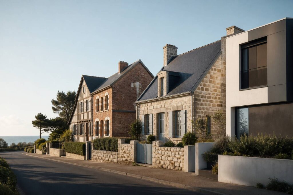 Maisons traditionnelles françaises : colombages, brique et pierre calcaire