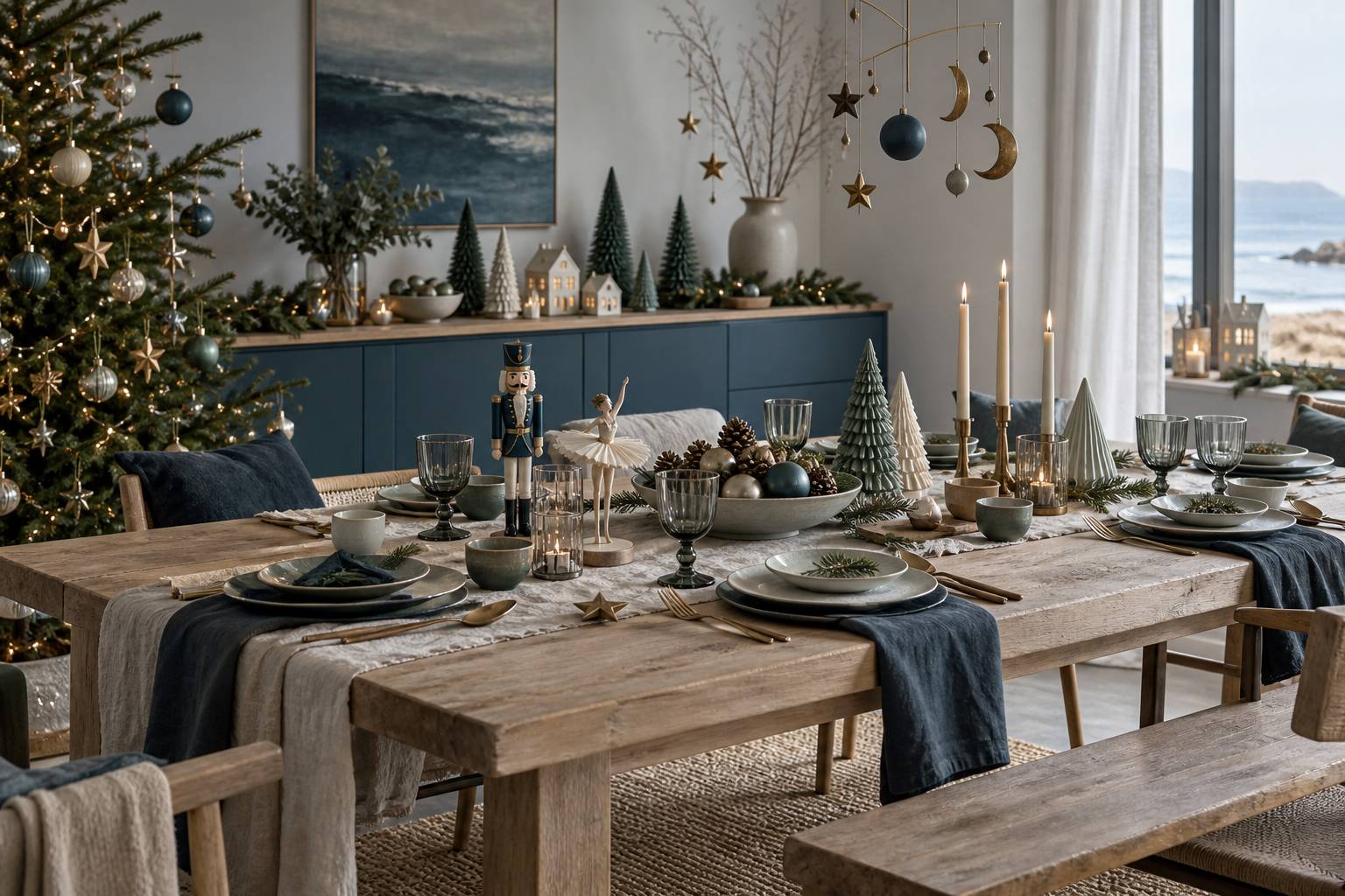 Illustration éditoriale du sujet : Carrefour présente sa collection Noël 2025 : les incontournables déco, arts de la table et ustensiles de cuisine à découvrir absolument !