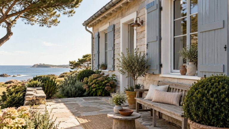 Style Cape Cod : bardage, volets et palette